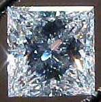 D color princess cut diamond