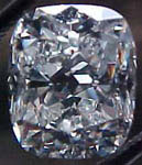 I color cushion cut diamond