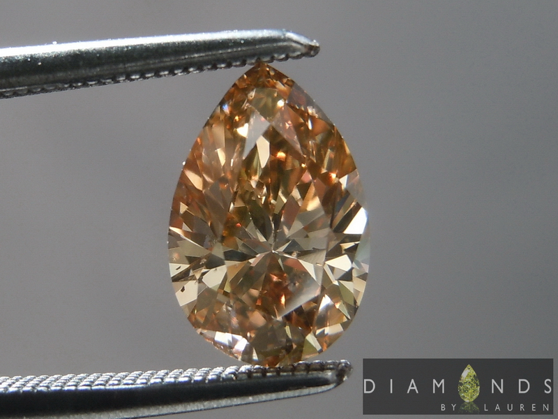 brown princess cut diamond