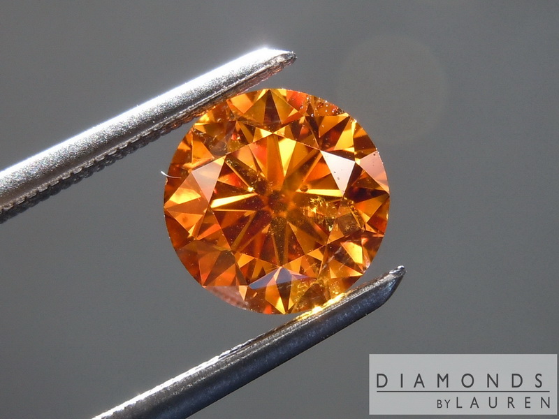 natural orange diamond