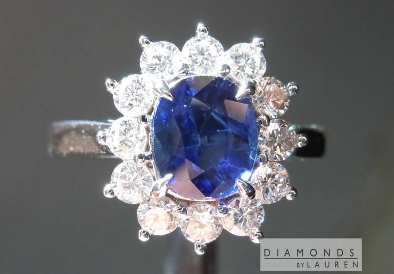 natural sapphire diamond ring