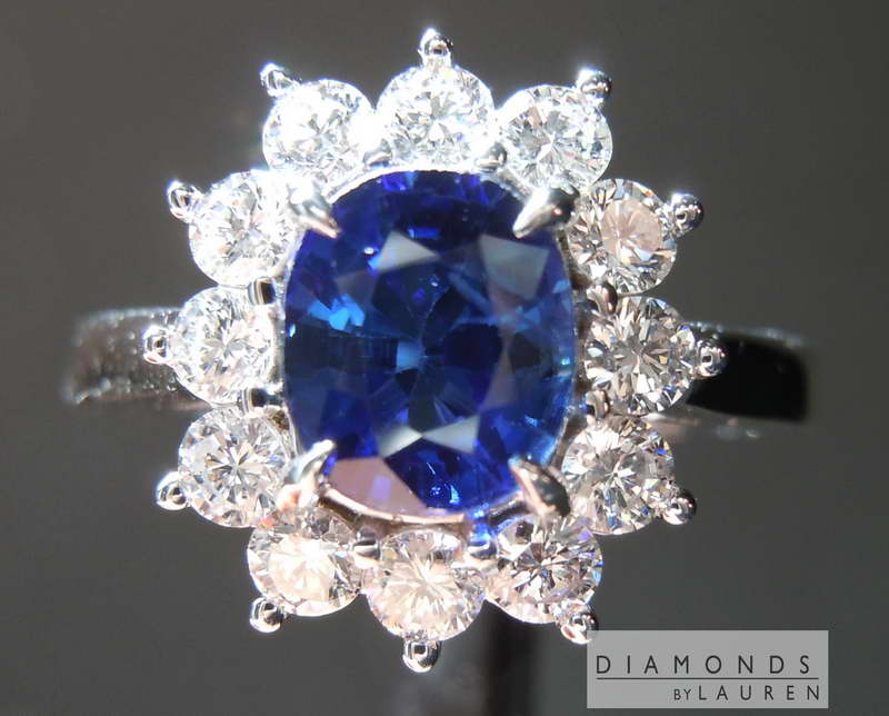 saphire diamond ring