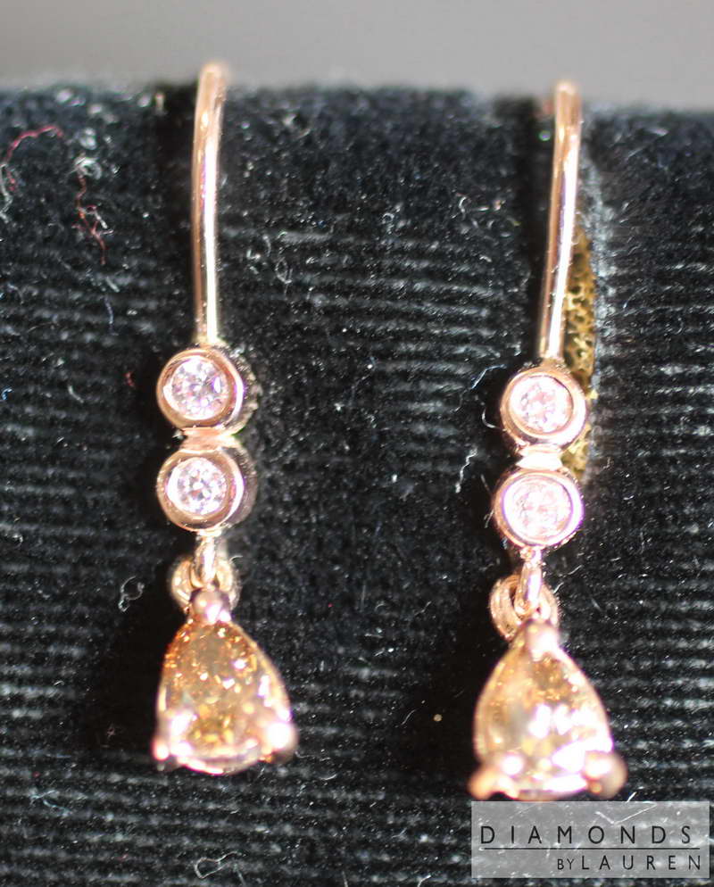 chocolate diamond earrings