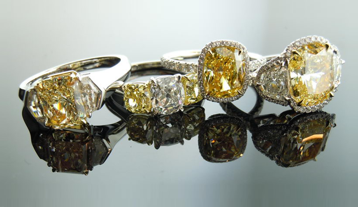 yellow diamond rings