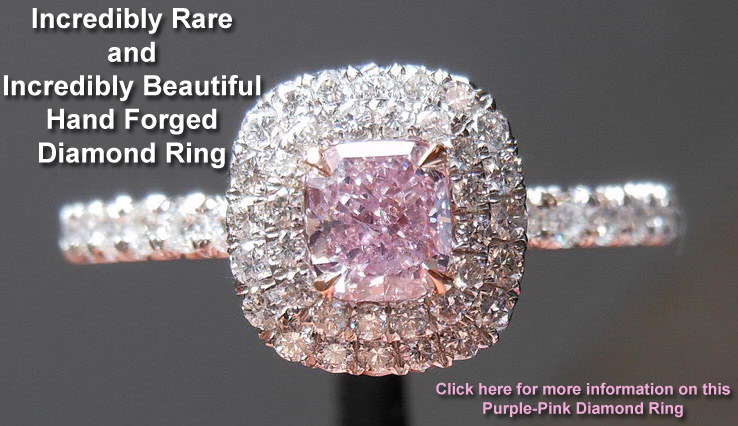 purple-pink diamond ring