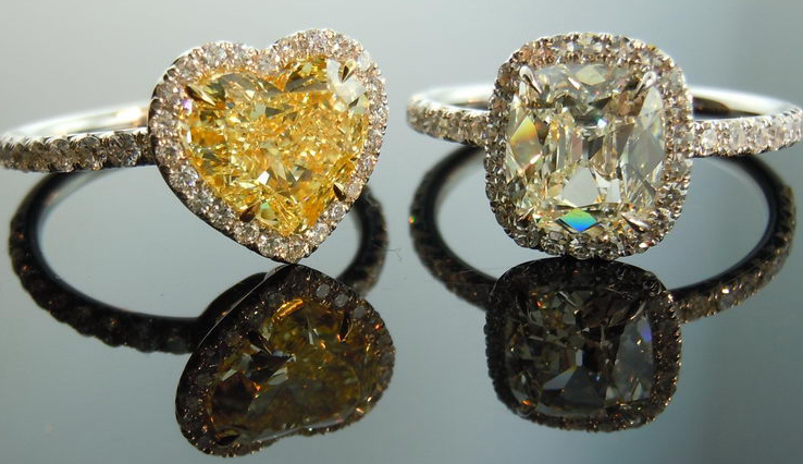 yellow diamond rings