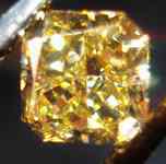 SOLD.....Loose DIamond: .54 Internally Flawless Square Radiant Fancy Yellow R2344