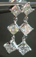 SOLD...Diamond Dangle Earrings: 1.00ct tw Princess Cut Dangles R2301