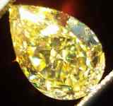 SOLD....Loose diamond: 1.05ct Fancy Intense Yellow VVS2 Pear Shape GIA R2352