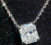 Fixed or sliding prong set necklace- made to fit your diamond