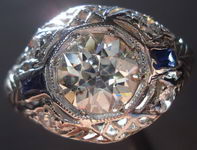Vintage Jewelry: 1.04ct OEC Diamond Ring Platinum date 1927