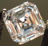 SOLD....Loose Diamond: .84ct D/IF Asscher Cut DIamond GIA Diamond Dossier Laser inscription R3121