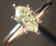 SOLD......Diamond Ring.38ct Natural Yellow Marquise 14Karat 2Tone Gold Diamond Ring R3404