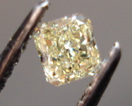SOLD....Loose Diamond: .24ct Natural Light Yellow Radiant R3441