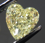 SOLD...Loose Diamond: .88ct Heart Shape Fancy Yellow SI1 Full of Sparkle R3799