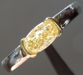 Loose Diamond: .72ct Oval Shape Fancy Yellow VS2 GIA Long Tall Sally R3801