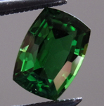 Loose Chrome Tourmaline: Precision Cut 0.87ct Chrome Tourmaline Rectangular Cushion Cut R3890