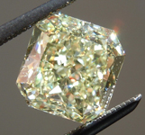 SOLD.....Diamond Ring: 2.09ct Radiant Cut Fancy Light Yellow VS1 GIA Amazing Sparkle R4044