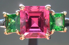 1.77ct Pink Emerald Cut Spinel Ring R4193