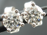 SOLD....Diamond Earrings: .40ctw Four Prong Studs Spade Family Full of Sparkle R4096