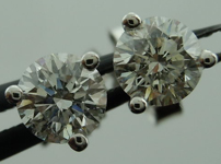 SOLD...Diamond Earrings: .56ctw Martini Studs Spade Family Fantastic Cut R4101