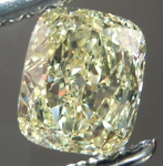 SOLD....Loose Diamond: .50ct Cushion Cut Fancy Light Yellow VS1 GIA Great Stone Special Price R4235