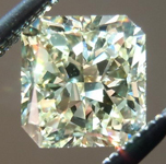 Yellow Radiant Cut Diamond: 1.03ct Fancy Light Yellow VVS1 Radiant Cut GIA Beautiful Cut R4522