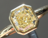 Yellow Radiant Cut Diamond: 1.01ct Fancy Light Yellow VVS2 Radiant Cut GIA Great Sparkle R4524