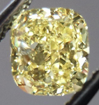 SOLD....Yellow Cushion Cut Diamond: .77ct Fancy Intense Yellow VS2 Cushion Cut GIA Lovely Stone R4533