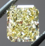 Yellow Radiant Cut Diamond: .92ct Fancy Yellow I1 Radiant Cut GIA Great Cut R4518