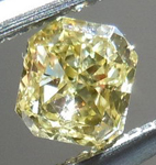 SOLD....Intense Yellow Diamond: .23ct Fancy Intense Yellow I1 Radiant Cut Vibrant Color R4642