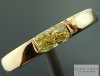 Yellow Diamond Ring: .44ct Fancy Yellow SI2 Radiant Cut GIA Gent's Ring R4653