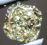 SOLD....Loose Cushion Cut Diamond: 1.66ct Fancy Light Yellow VS1 Cushion Cut GIA Great Sparkle R4752
