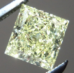 SOLD.... Yellow Princess Cut Diamond: .72ct Fancy Yellow SI1 Princess Cut GIA Vibrant Stone R4793