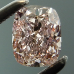 SOLD....Loose Pink Cushion: .41ct Fancy Pinkish-Brown SI2 Cushion Cut GIA Beautiful Cut R4819