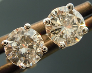 SOLD...Diamond Earrings: .82cts I-J I1 Round Brilliant Diamond Stud Earrings R3409