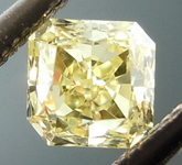 SOLD...Loose Yellow Diamond: .37ct Fancy Yellow VS1 Radiant Cut Strong Color R4837
