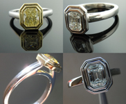 Semi Mount Ring: Custom Double Bezel Ring SO3379