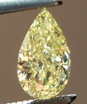 SOLD....Loose Yellow Diamond: .36ct Fancy Yellow SI2 Pear Shape GIA Great Cut R4891