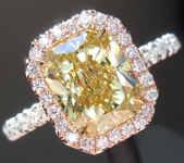 Loose Diamond: 1.70ct Fancy Greenish Yellow VS2 Radiant Cut GIA Dramatic Stone R4994