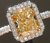 Loose Yellow Diamond: 1.72ct W-X VVS1 Radiant Cut GIA Beautiful Cut R5052