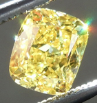 SOLD....Loose Yellow Diamond: .72ct Fancy Vivid Yellow VS2 Cushion Cut GIA Extraordinary Stone R5058