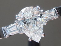 0.60ct G VVS1 Pear Shape Diamond Ring R5063