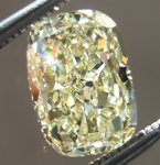 SOLD.....Loose Yellow Diamond: 1.51ct Fancy Light Yellow VS2 Cushion Cut GIA Cool Shape R4852