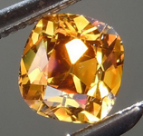 SOLD.... Old Mine Brilliant: .43ct Fancy Deep Brownish Orangy Yellow VS1 Branded DBL Modern Antique Diamond GIA R5177