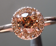Loose Brown Diamond: .47ct Fancy Deep Brown VS2 Round Brilliant Lovely Cut R4616