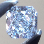 SOLD....Loose Blue Diamond: .08ct Fancy Light Blue VS1 Radiant Cut GIA Great Brilliance R5285