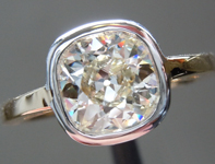 SOLD.... Diamond Ring: 1.22ct M VS2 Old Mine Brilliant Bezel Set Ring Trade In Special R5276