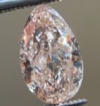 SOLD....Loose Pink Diamond: 1.07ct Fancy Brown-Pink SI2 Pear Shape GIA Lovely Color R5339