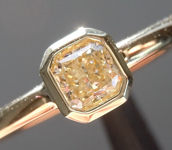 0.30ct Yellow SI1 Radiant Cut Diamond Ring R5371
